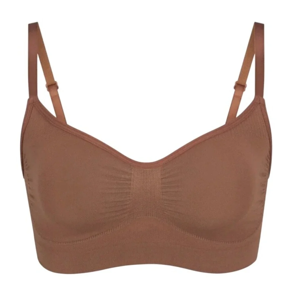 Skims Everyday Sculpt Bralette BR-SCN-2341 Jasper Brown Large